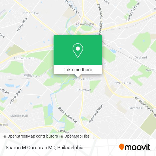 Sharon M Corcoran MD map