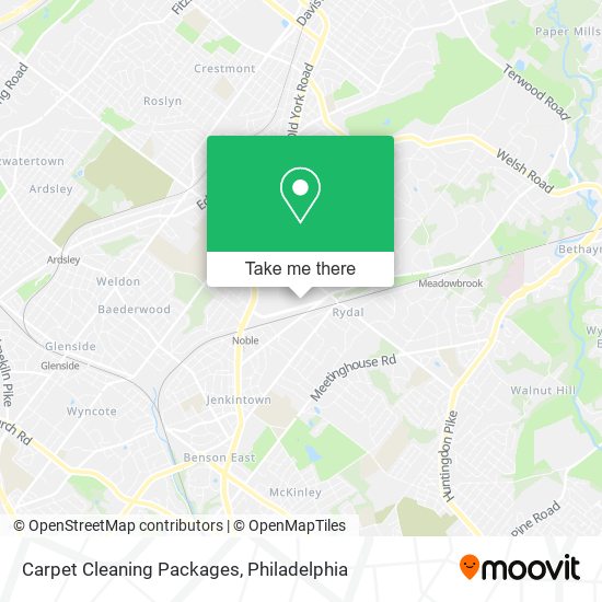 Carpet Cleaning Packages map