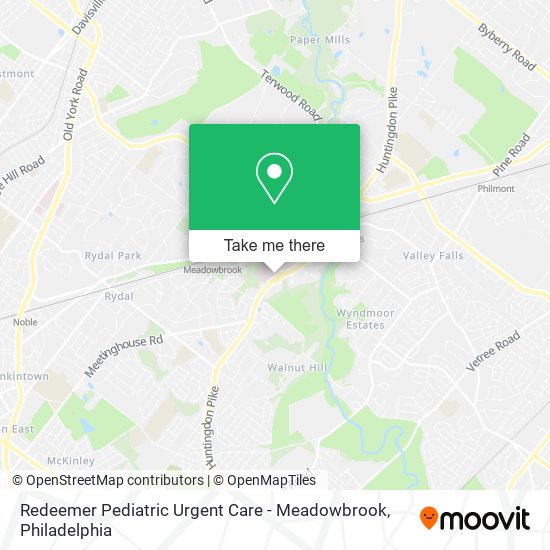 Mapa de Redeemer Pediatric Urgent Care - Meadowbrook