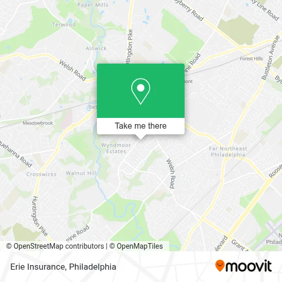Erie Insurance map