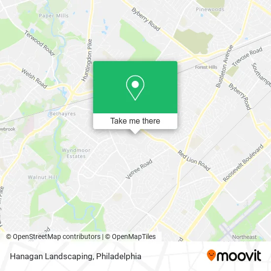 Mapa de Hanagan Landscaping