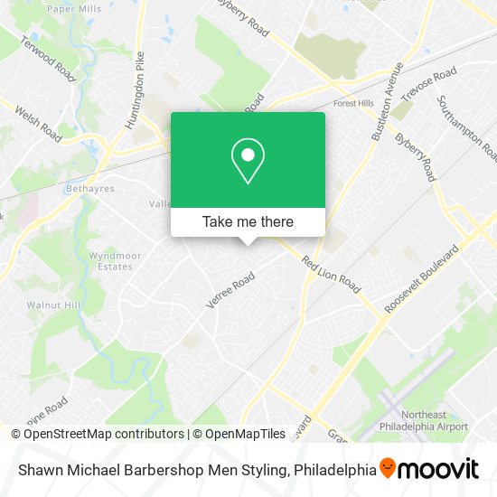 Mapa de Shawn Michael Barbershop Men Styling