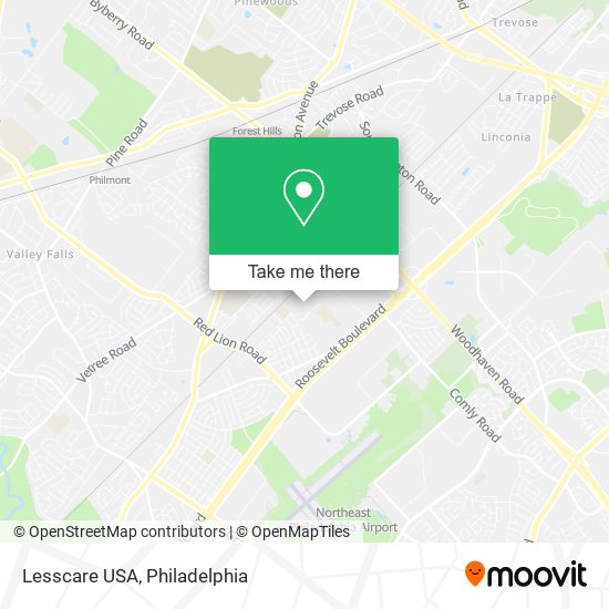 Lesscare USA map