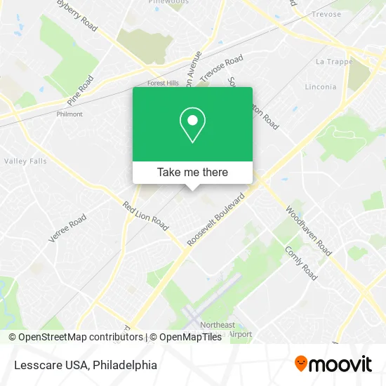 Mapa de Lesscare USA