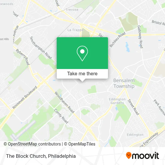 The Block Church map
