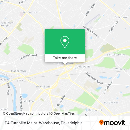 PA Turnpike Maint. Warehouse map