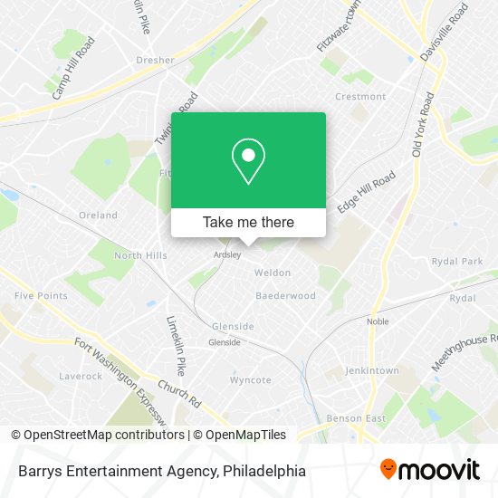 Barrys Entertainment Agency map