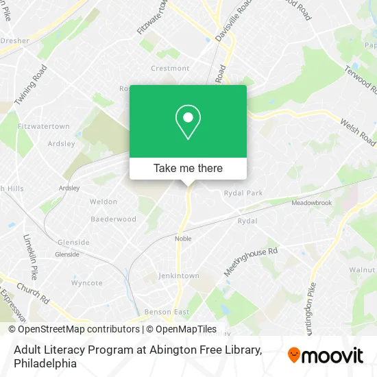 Adult Literacy Program at Abington Free Library map