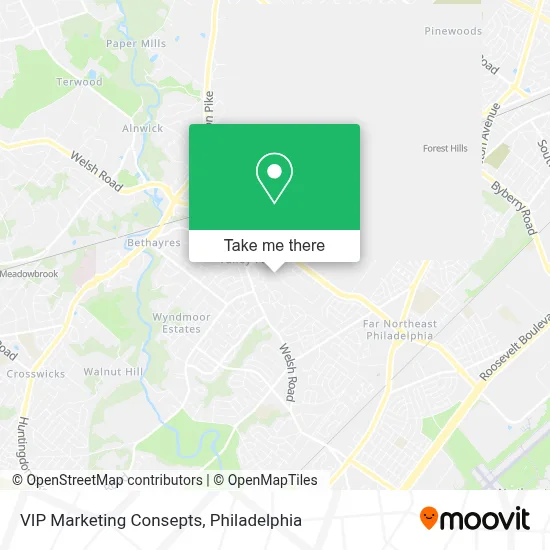 VIP Marketing Consepts map