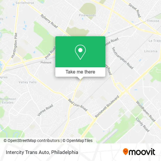 Mapa de Intercity Trans Auto