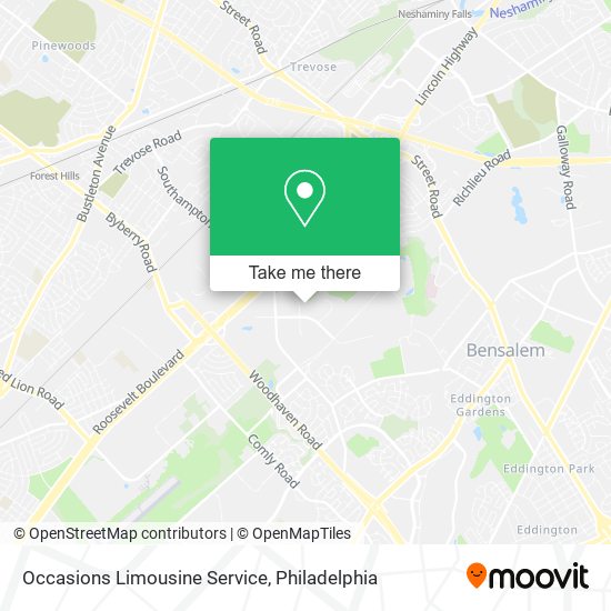 Occasions Limousine Service map