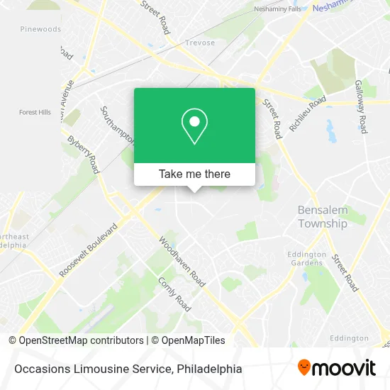Occasions Limousine Service map