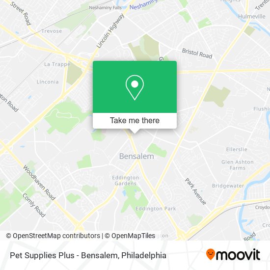 Pet Supplies Plus - Bensalem map