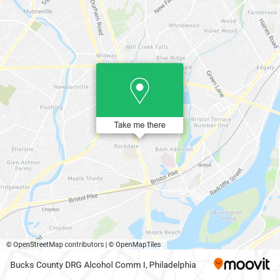 Bucks County DRG Alcohol Comm I map