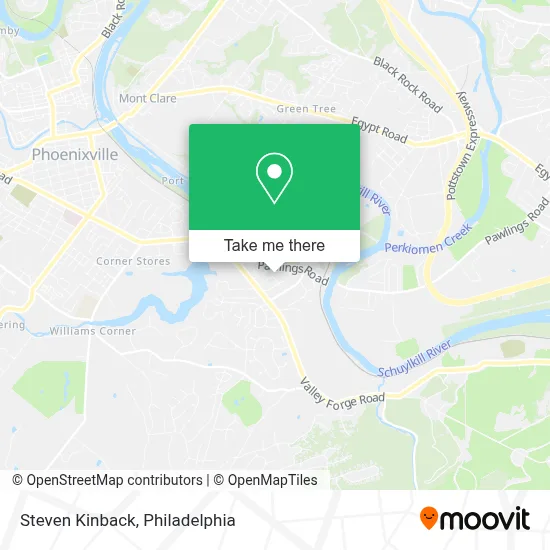 Steven Kinback map