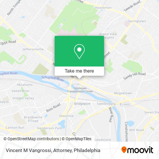 Vincent M Vangrossi, Attorney map