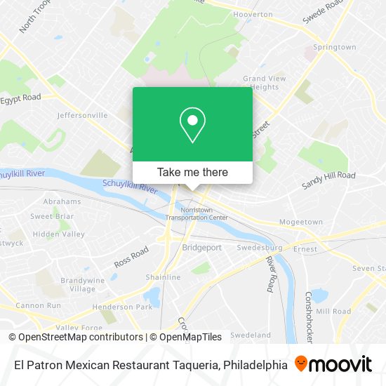 Mapa de El Patron Mexican Restaurant Taqueria