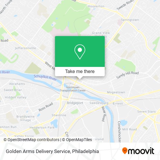 Golden Arms Delivery Service map