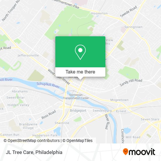 Mapa de JL Tree Care
