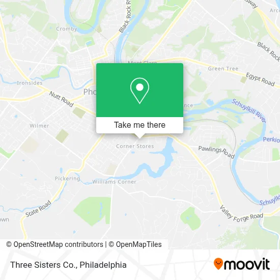 Three Sisters Co. map