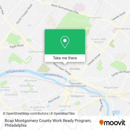 Bcap Montgomery County Work Ready Program map