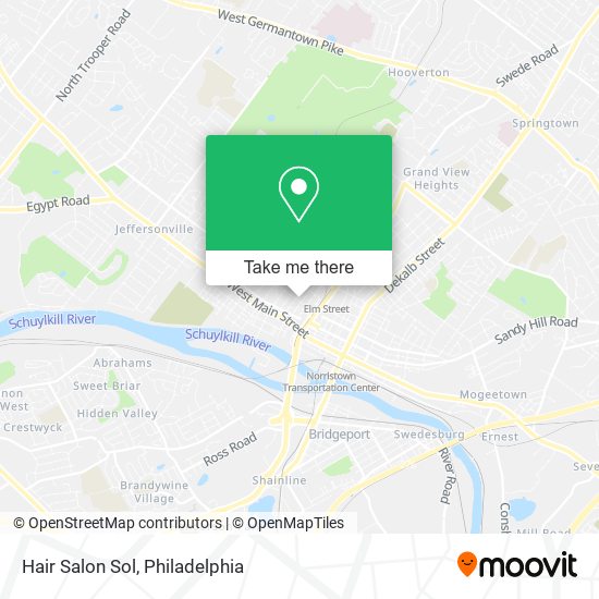 Mapa de Hair Salon Sol