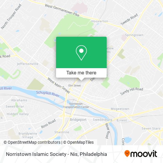 Mapa de Norristown Islamic Society - Nis