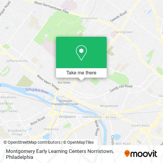 Mapa de Montgomery Early Learning Centers Norristown