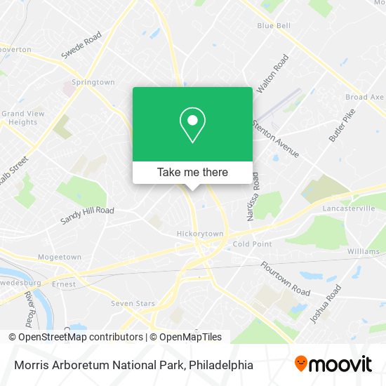 Morris Arboretum National Park map