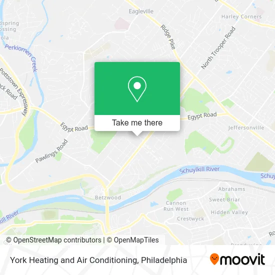 York Heating and Air Conditioning map