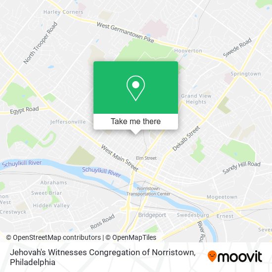 Jehovah's Witnesses Congregation of Norristown map