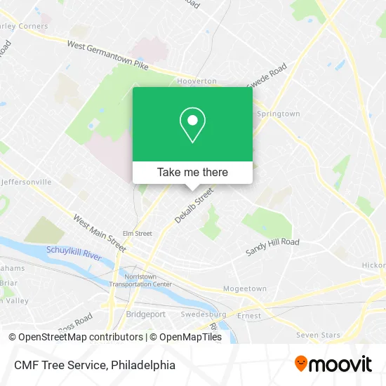 Mapa de CMF Tree Service