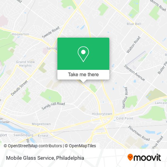Mobile Glass Service map