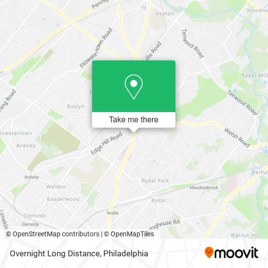 Overnight Long Distance map