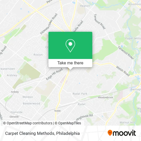 Carpet Cleaning Methods map