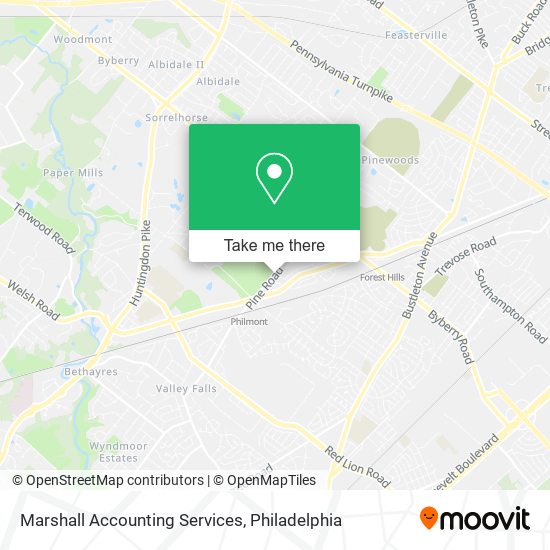 Marshall Accounting Services map