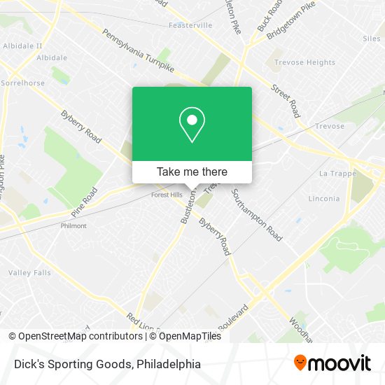 Mapa de Dick's Sporting Goods