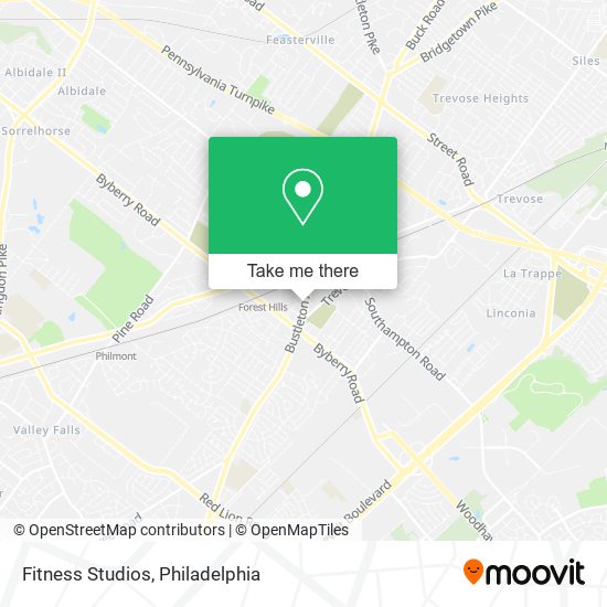 Fitness Studios map