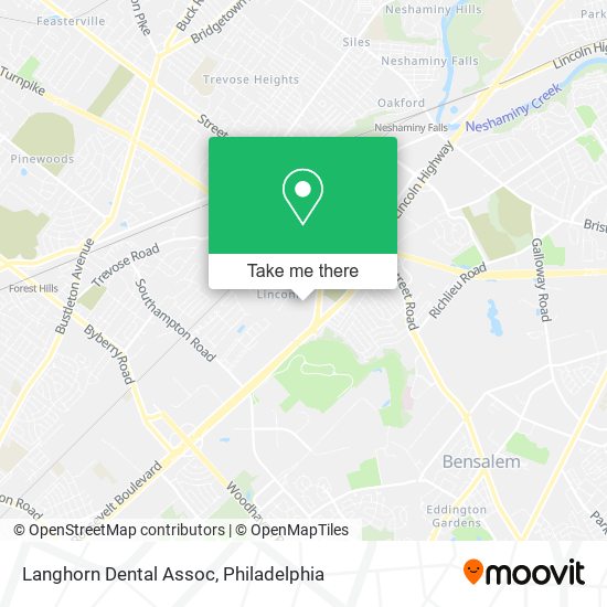 Langhorn Dental Assoc map