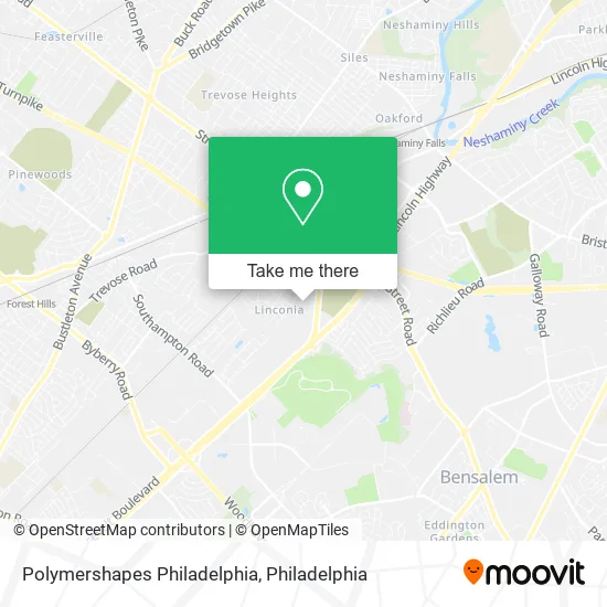 Polymershapes Philadelphia map