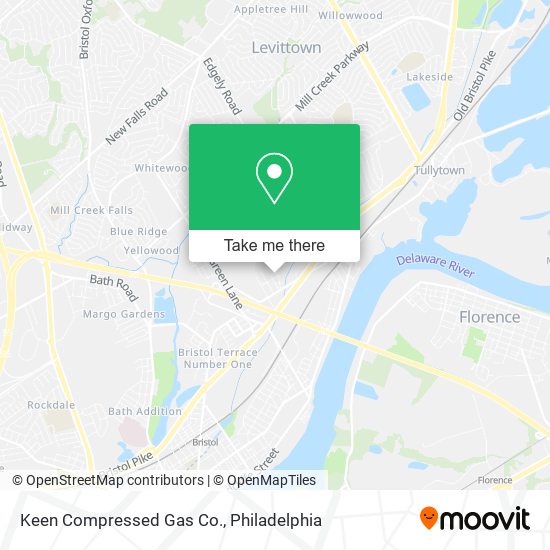 Keen Compressed Gas Co. map
