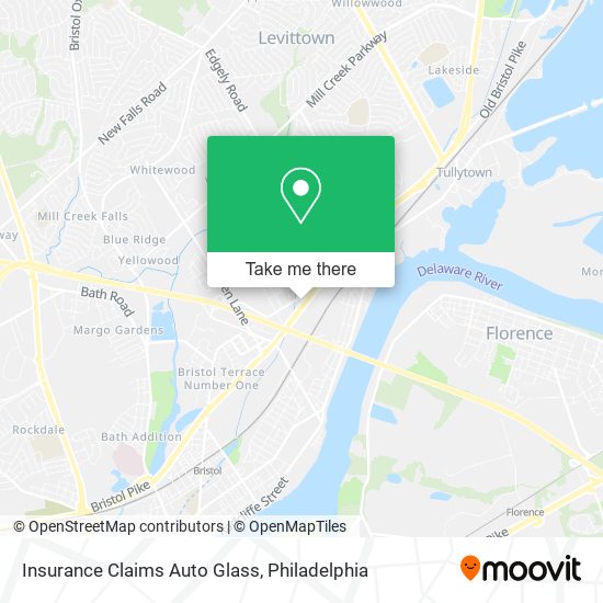 Insurance Claims Auto Glass map