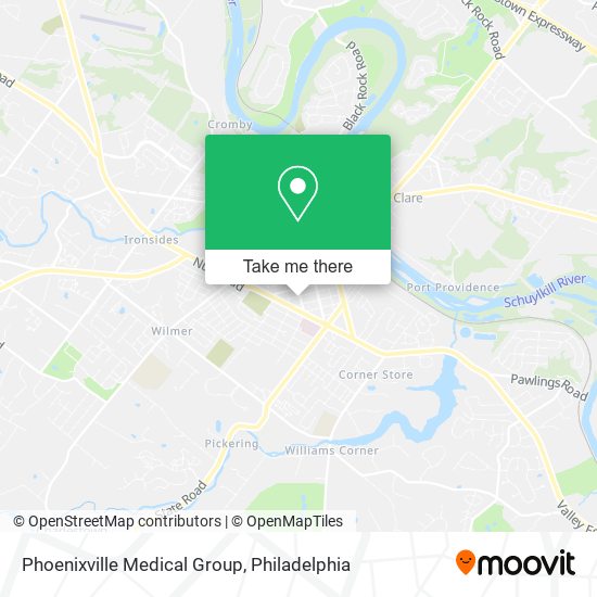Mapa de Phoenixville Medical Group