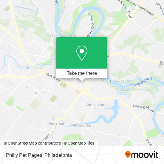 Mapa de Philly Pet Pages