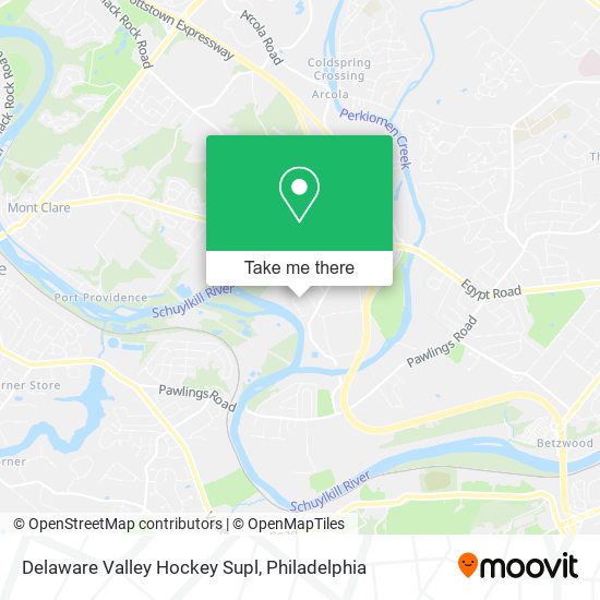 Mapa de Delaware Valley Hockey Supl