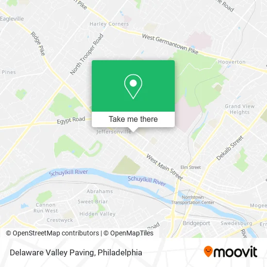 Delaware Valley Paving map