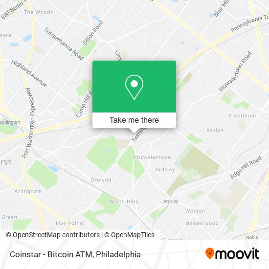 Coinstar - Bitcoin ATM map