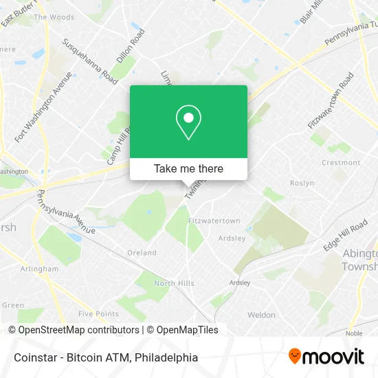 Coinstar - Bitcoin ATM map