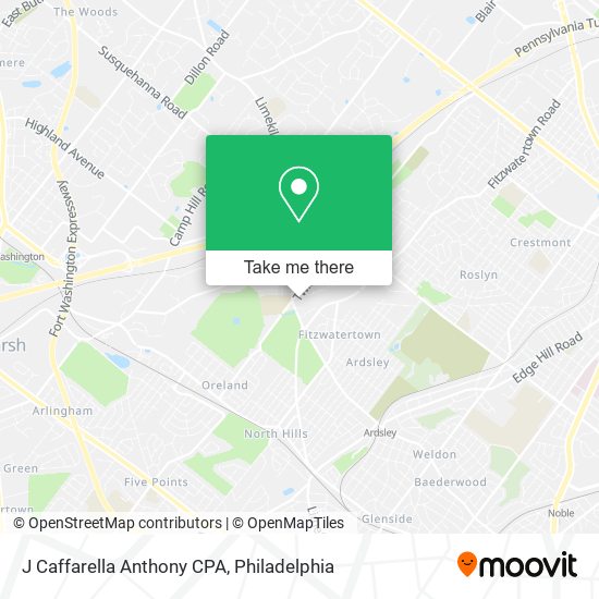 Mapa de J Caffarella Anthony CPA