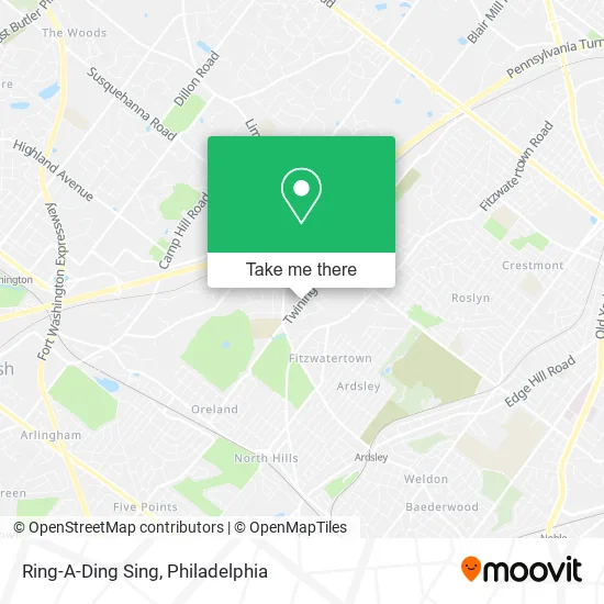 Ring-A-Ding Sing map